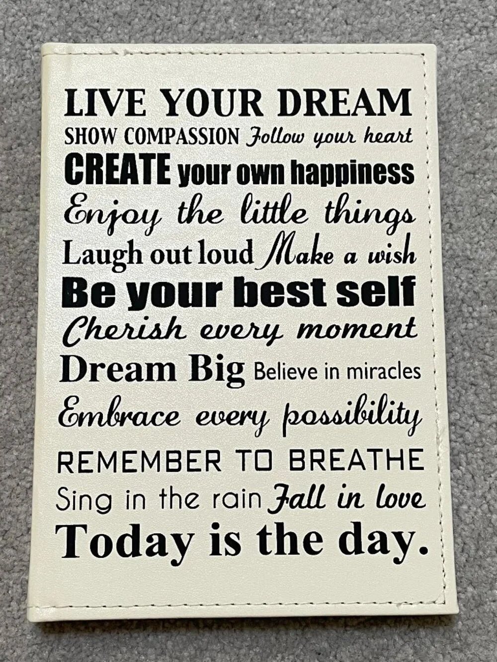 Motivational Cover Journal With Blank Lined Pages